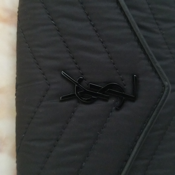 New Saint Laurent Cassandra Small YSL Envelope Nylon Wallet - Picture 3 of 13